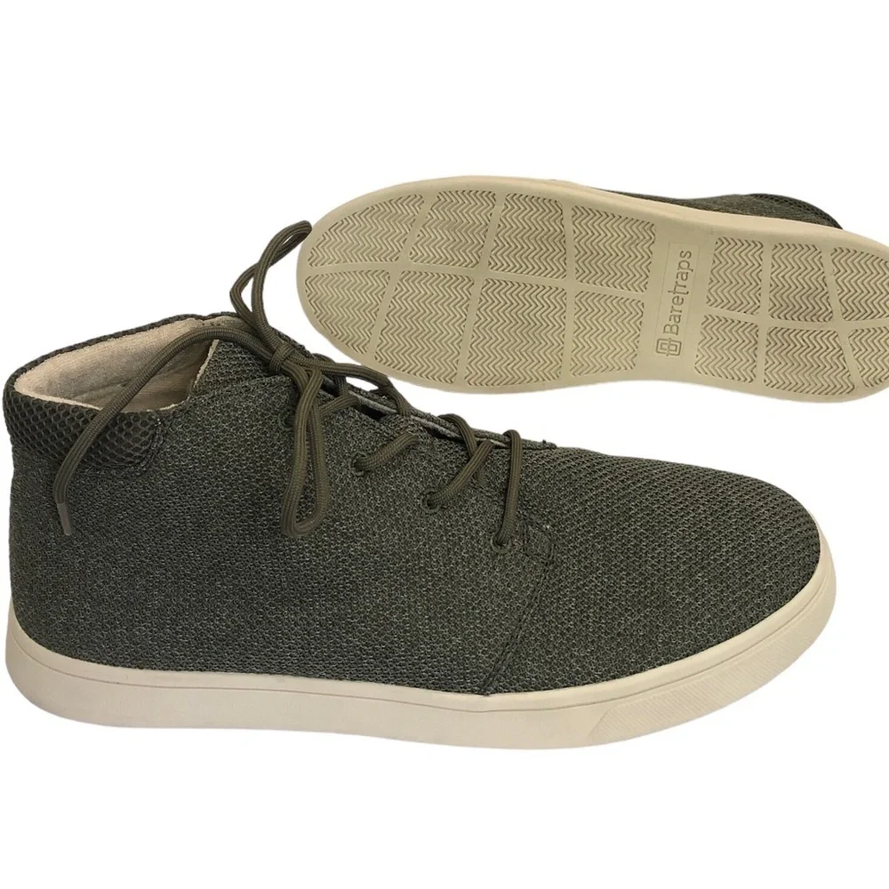 Baretraps Men’s Luca Lace-Up Sneakers Shoes Size 11M Dark Sage Green Comfort EUC - Picture 2 of 9